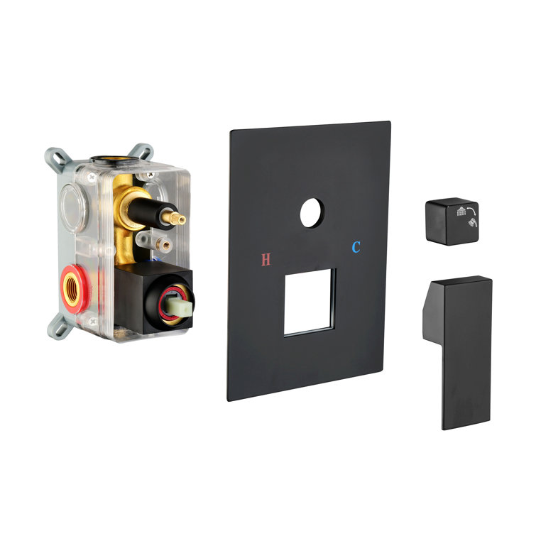Thermostatic Complete Shower System with Rough in-Valve