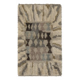 Vintage One-of-a-Kind 3'0x4'11 Hand Knotted Area Rug