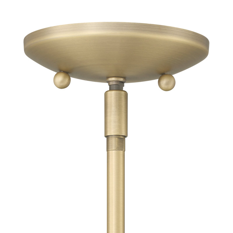 Luminaire suspendu dôme l 18 po Delilah, Blanc