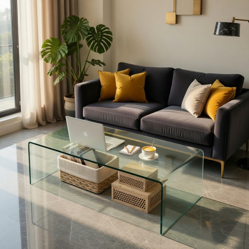 Glass Top Coffee Table