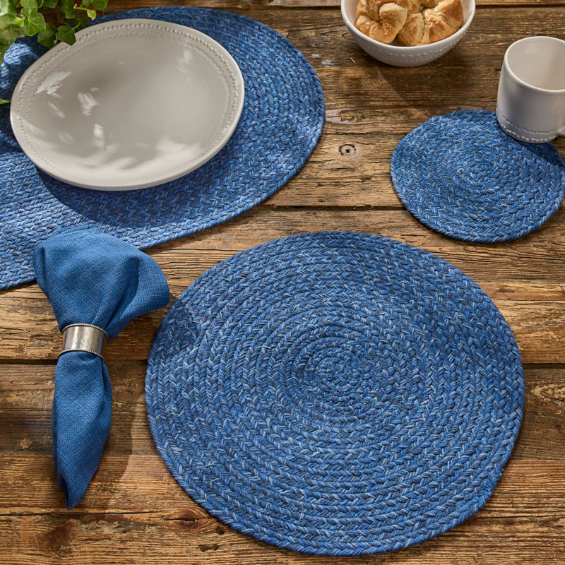 Gracie Oaks Hollis Table Runner 13" X 54", 36" Runner, Blue, Geometric