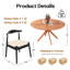 Table ronde en bois 47,2 po Crossroads-1725556394