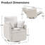 Fauteuil inclinable manuel pivotant de 34,3 po-1485005379