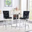 Tabouret de bar moderne rembourré en similicuir avec base en métal-1363334841-1363334843