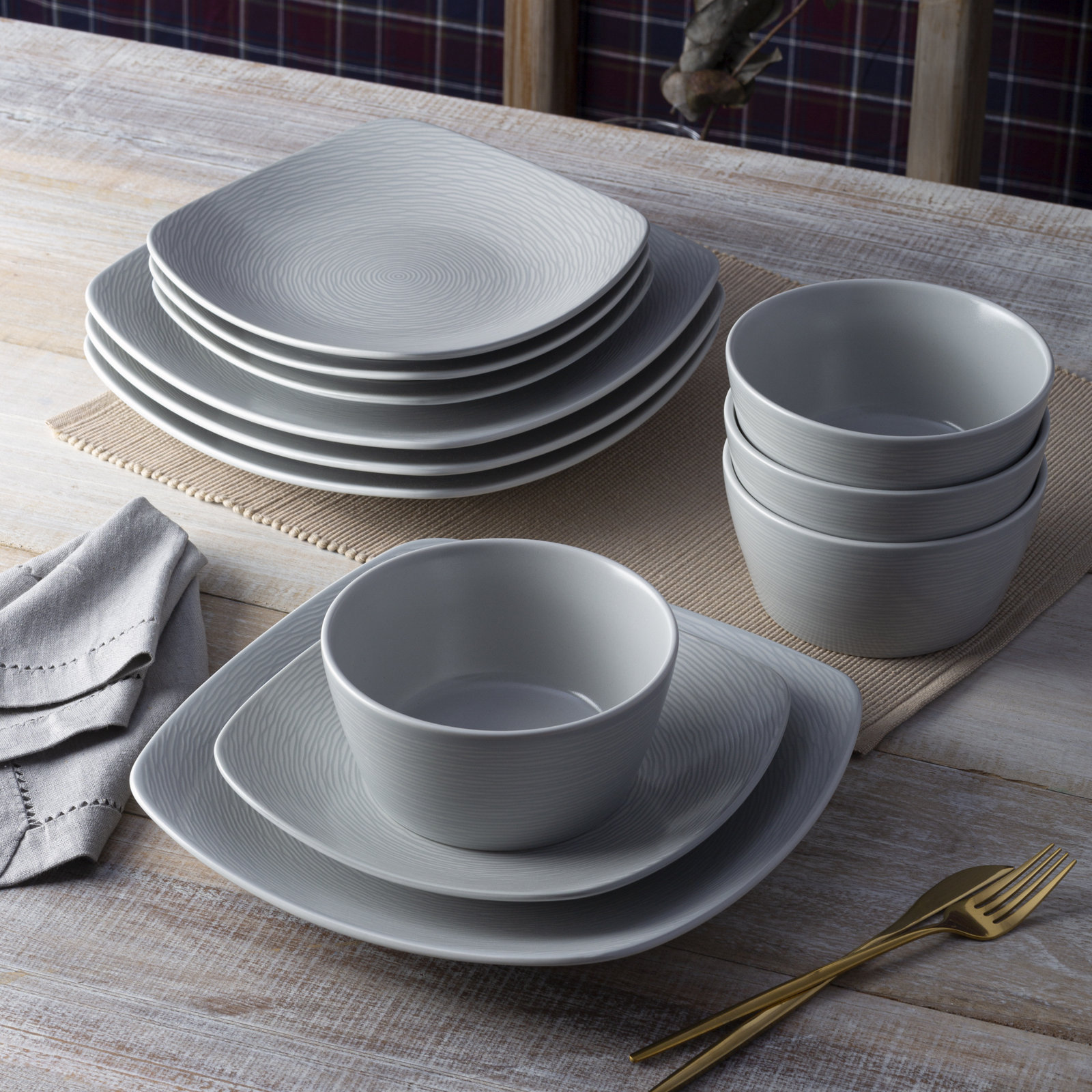 Colorscapes Swirl Porcelain Cereal Bowl, Gray