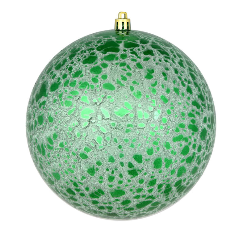 Ornement boule craquelée, Vert