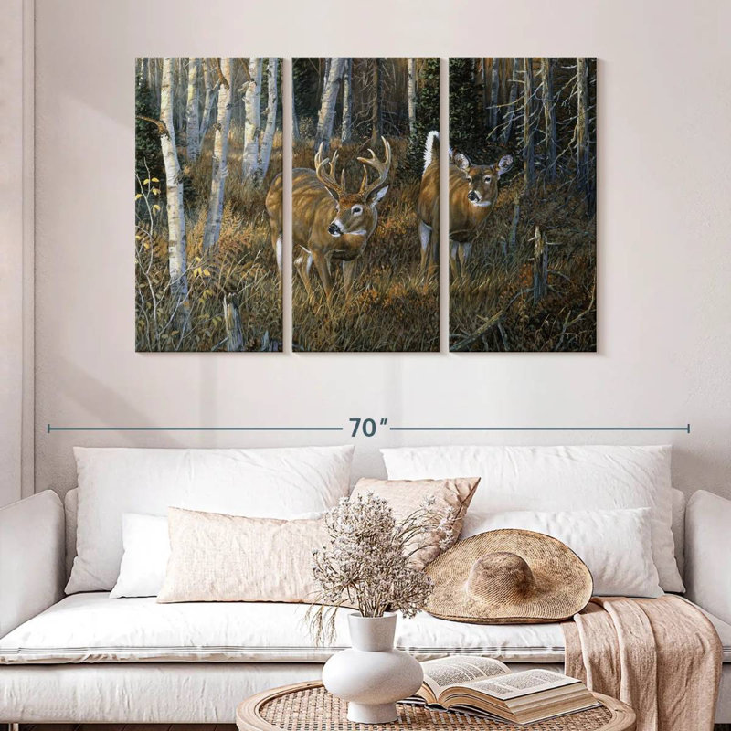 Brampt November Instinct - Deer, 32" H x 50" W
