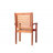 Rafael Wood Premium All-Weather Wicker Outdoor Stacking Dining Armchair