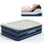 Matelas gonflable CHEIMOR 52 cm (20,5 po) Queen, pompe électrique intégrée, sac de transport inclus, chambre simple, usage intérieur/extérieur, capacité de 363 kg (800 lb), bleu-137706401