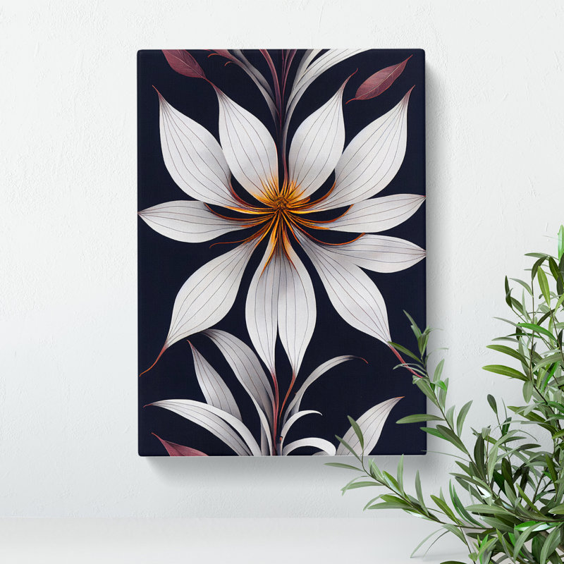Flower From Within - Wrapped Canvas Print, Wrapped Canvas, 50cm H x 35cm W x 3cm D