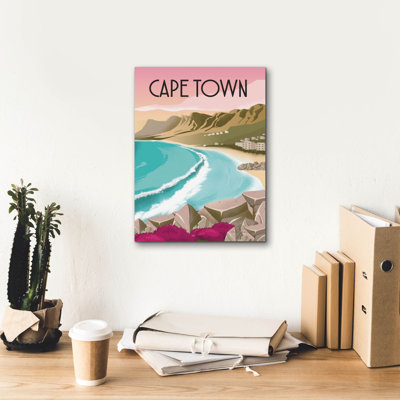 «Ep Town Graffiti», art mural sur toile «Cape Town South America» par Omar Escalante, 12 po x 16 po