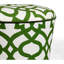 Irael 42cm Wide Round Geometric Footstool Ottoman