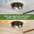12.6 In. 3-light Farmhouse Black Flush Mount Ceiling Light  (2-pack)