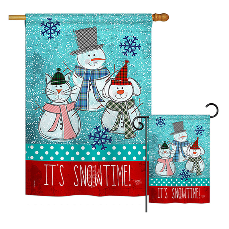 Double Sided Polyester Christmas Flag Set