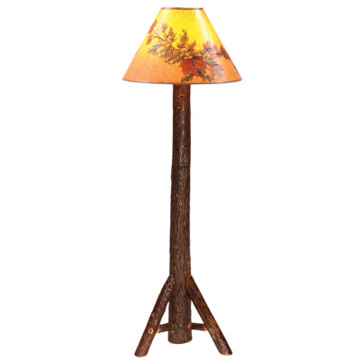 Hickory 54'' Hickory Log Traditional Floor Lamp