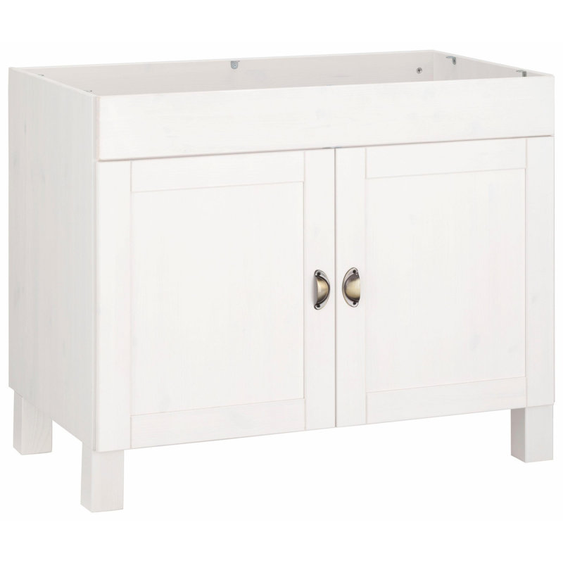 Scoville 100cm Single Bathroom Vanity Base Only, White