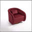 Fauteuil d'appoint pivotant avec assise rembourrée-131260952