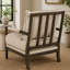 Chaise d'appoint à dossier amovible avec revêtement classique