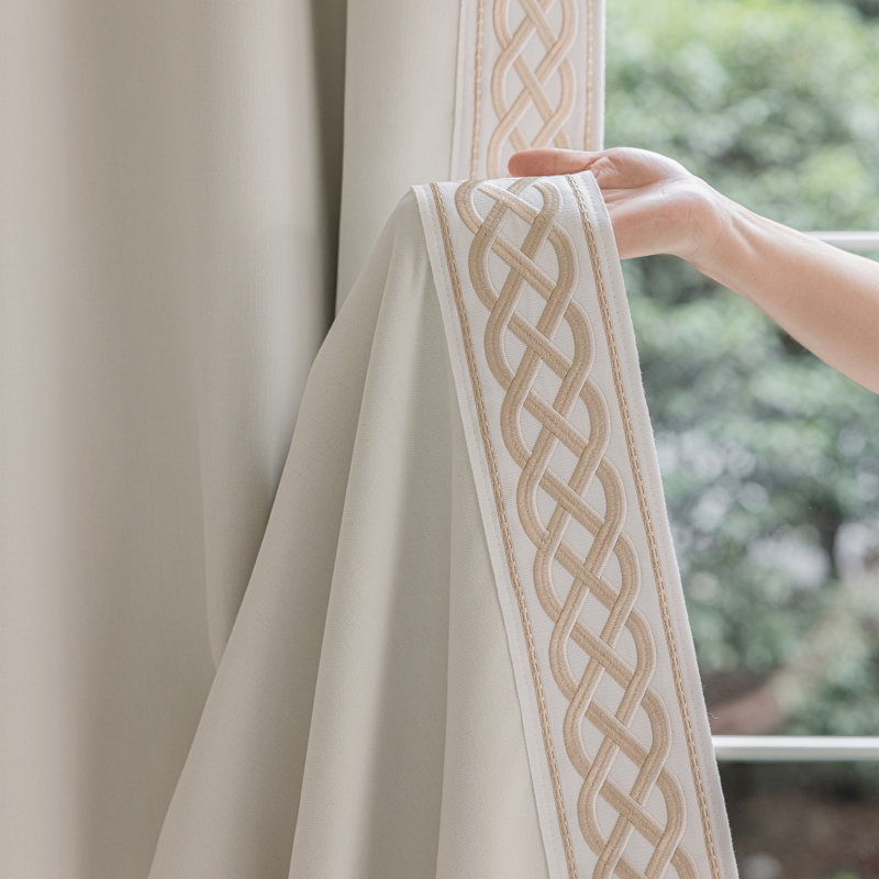 Paire de rideaux obscurcissant Lilly, L 50 po x L 84 po, Crème douce