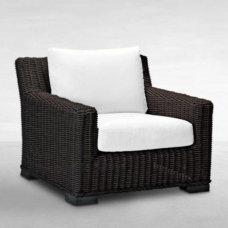 Fauteuil de patio rustique (sans coussins), Noyer noir no. 2 rustique