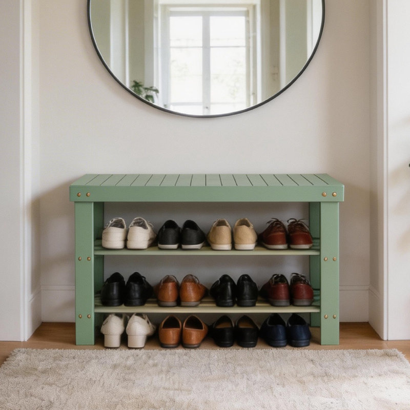 Banc de rangement Babb, Forest Green