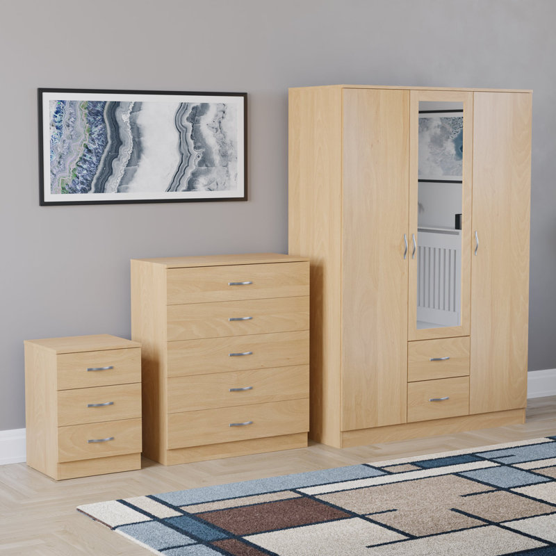 Maybery Piece Bedroom Set, Pine