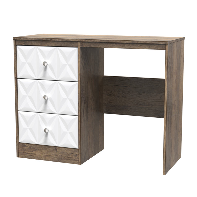 Ceinwen Dressing Table, White Matt/Vintage Oak