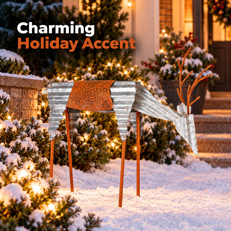 Freestanding Christmas Outdoor Decoration, 20" H x 6" W x 20" D