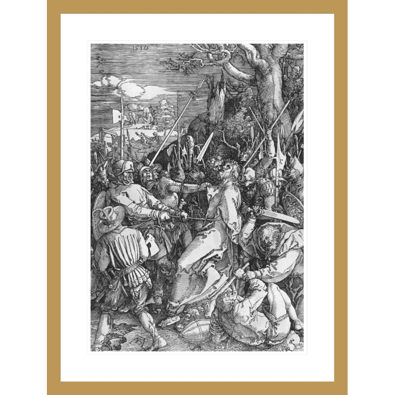 «The Arrest of Jesus Christ» par Albrecht Dürer, impression giclée sur cadre, H 29,5 po x l 22,44 po