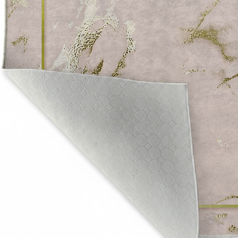 Premium Hall Carpet (3.3 x 9.8 ft), 100% Polyester, 8 mm Pile Height | Antibacterial, Non-Slip PVC Dot Underside, 650 gr/m² | Machine Washable, 3D Digital Printing | Ideal for Living Room & Entryways, Durable & Stylish Design