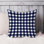 Abstract Navy Plaid Pattern Modern