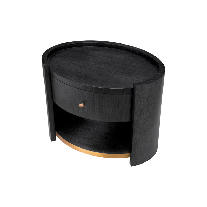 Rosemberg 1 - Drawer Solid Wood Nightstand
