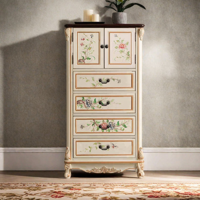 Spacious Storage Cabinet with Artistic Designs