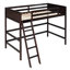 Lit mezzanine en bois massif avec échelle-1292527038