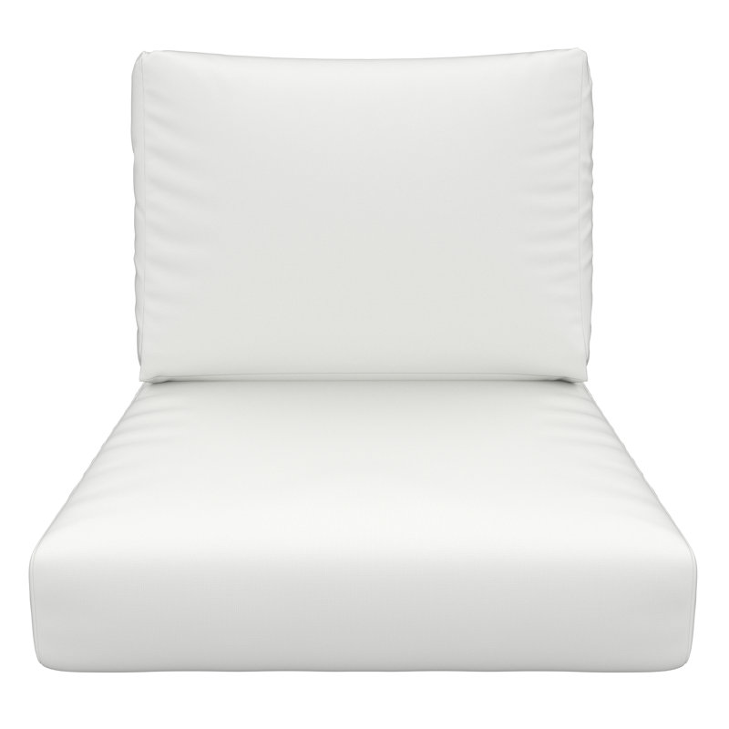 Amala Sunbrella® Outdoor Deep Seating Cushion, 25" W x 25.5" D, Sunbrella® Canvas White