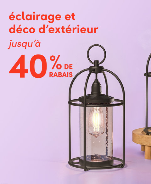 Éclairage et décoration d'extérieur jusqu'à 40 % de rabais.