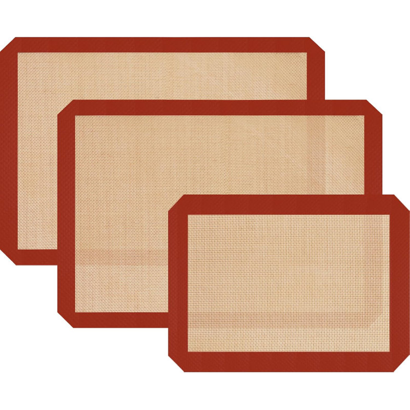 Silicone Baking Mats, 3 Pack Non-Stick Mats for Baking