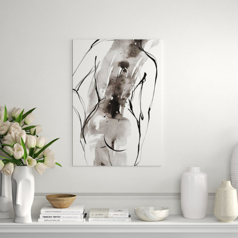 Delicate Motion IV Painting by FORM Design Studio, 42" H x 30" W x 1.5" D, Image Brush Gel