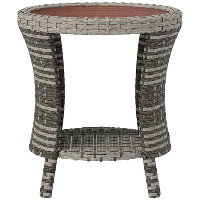 Side Table,Wicker Outdoor Coffee Table