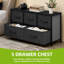 100 cm W Chest of 5 Drawers-1589270471