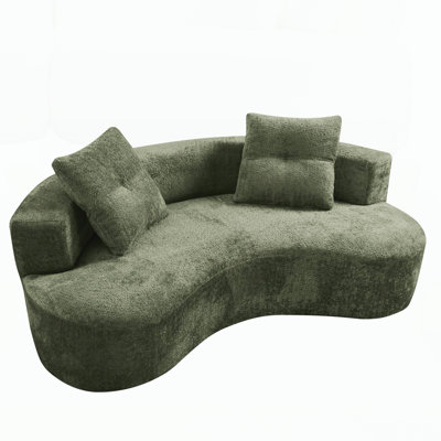 Couch for Living Room, Upholstered Floor Sofa