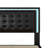Led Bed Frame With 4 Storage Drawers, Smart Control RGB LED Lights On  Headboard,With Remote Control, Upholstered Adjustable Headbaord-113474566-113474564
