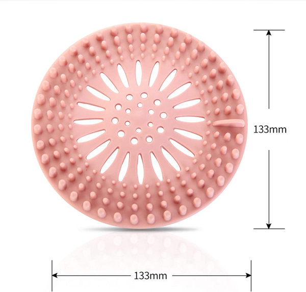 ShowerShroom (Gray) The 2 inch Hair Catcher That Prevents Clogged Shower  Drains