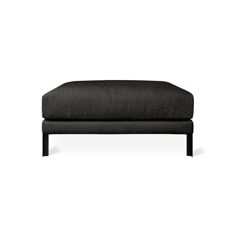 Silverlake Ottoman, Andorra Espresso Performance Basketweave