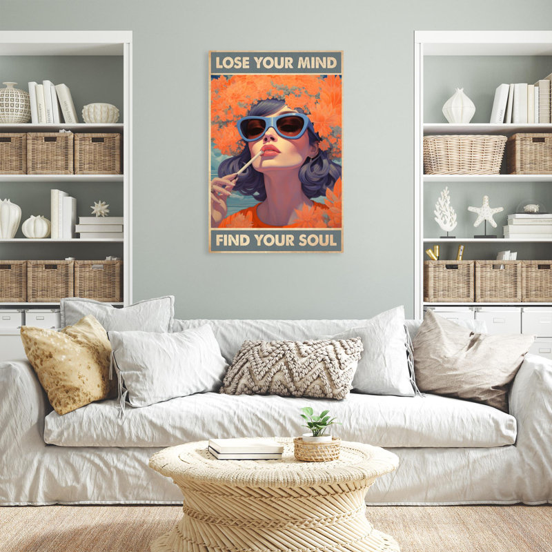 «Khloemarie Woman Lose Your Mind On», impression sur toile, H 36 po x l 24 po x P 1,25 po