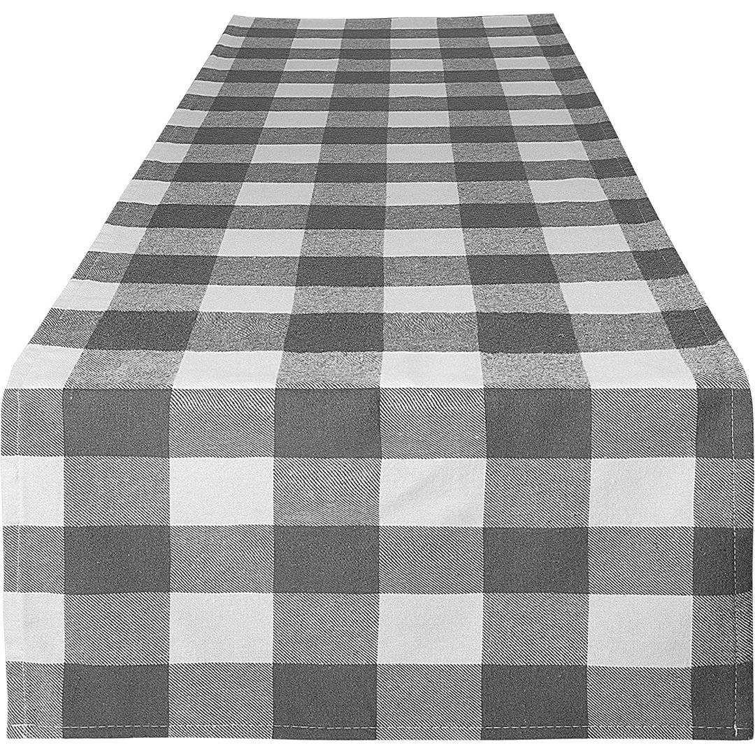 Zulay Home Table Runner Thick Poly Cotton Buffalo Plaid Table Runners 14"x72" Gracie Oaks