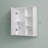 White Bathroom Wall Cabinet with Open Shelves & Soft-Close Door-889056262