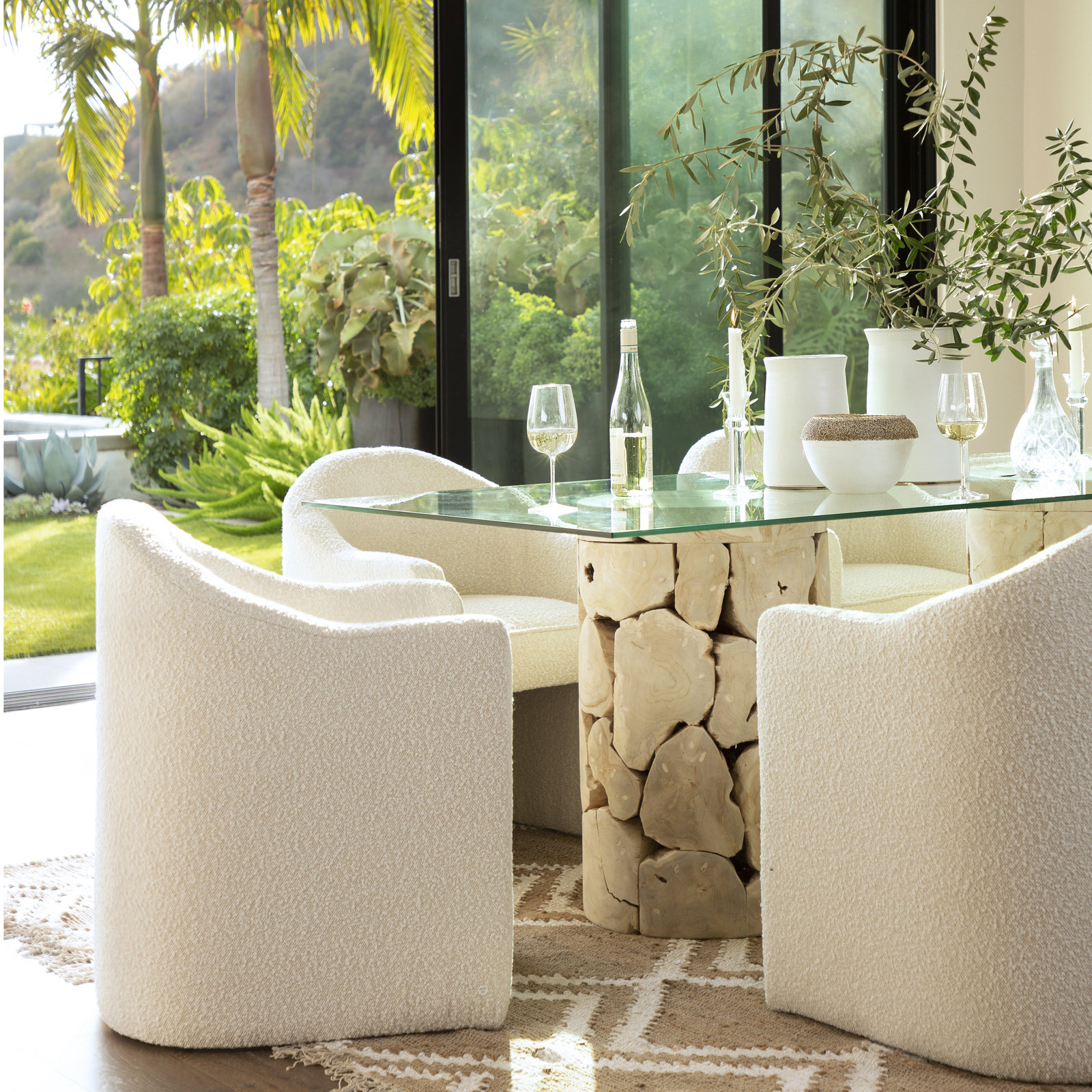 Wolfdale Pine Dining Armchair, Cream
