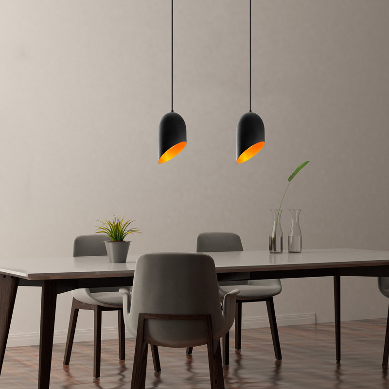 Luminaire suspendu pour îlot de cuisine 2 lumières Finbar