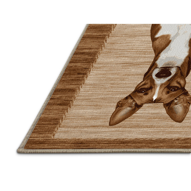  Tapis lavable Cirneco dell'Etna Dogs, Carré 5 pi